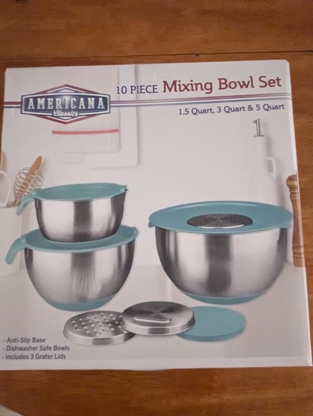 NEW Stainless Steel 10-Piece Mixing Bowl Set